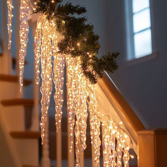 9.84ft 20 LED Sparkling Christmas Icicle LED String Lights