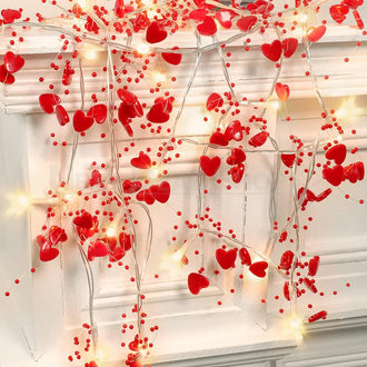 9.84ft Romantic Heart Garland Lights