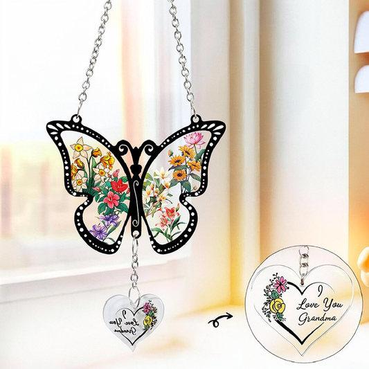 Acrylic Butterfly Hanging Ornament - Home Window Patio Yard Indoor Outdoor Hanging Decor
