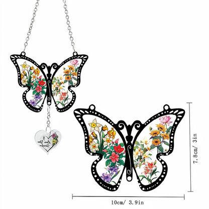 Acrylic Butterfly Hanging Ornament - Home Window Patio Yard Indoor Outdoor Hanging Decor