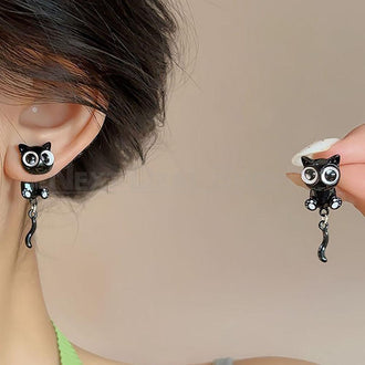 Adorable Black Cat Earrings