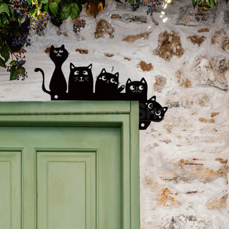 Adorable Cat Family Door Frame Decor