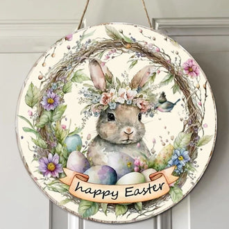Adorable Easter Bunny Door Hanging Sign