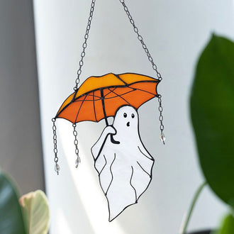 Adorable Ghost with Umbrella Hanging Decor