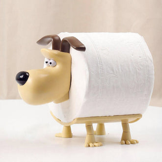 Adorable Novelty Puppy‑Shape Toilet Paper Holder ‑ 2‑Pack, Bathroom Decor