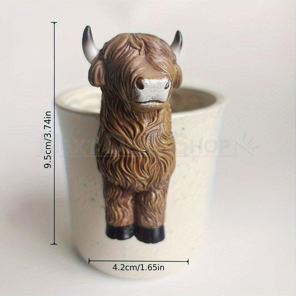 Adorable Highland Cow Pot Hugger-B-View 6-Next Deal Shop