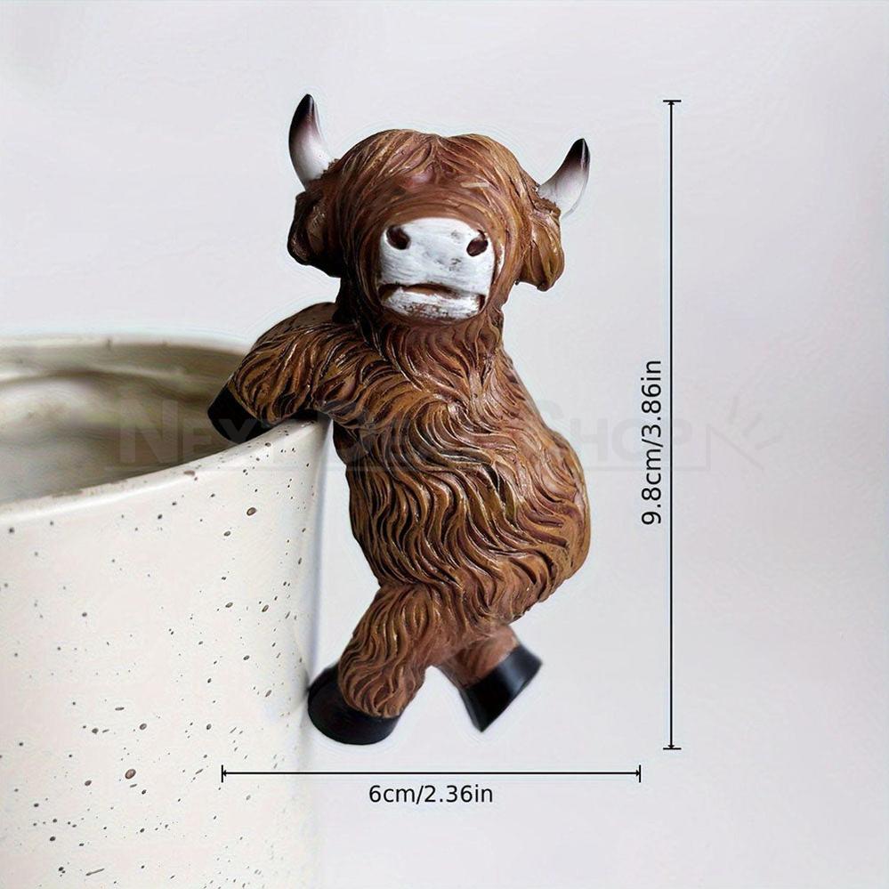 Adorable Highland Cow Pot Hugger-C-View 7-Next Deal Shop