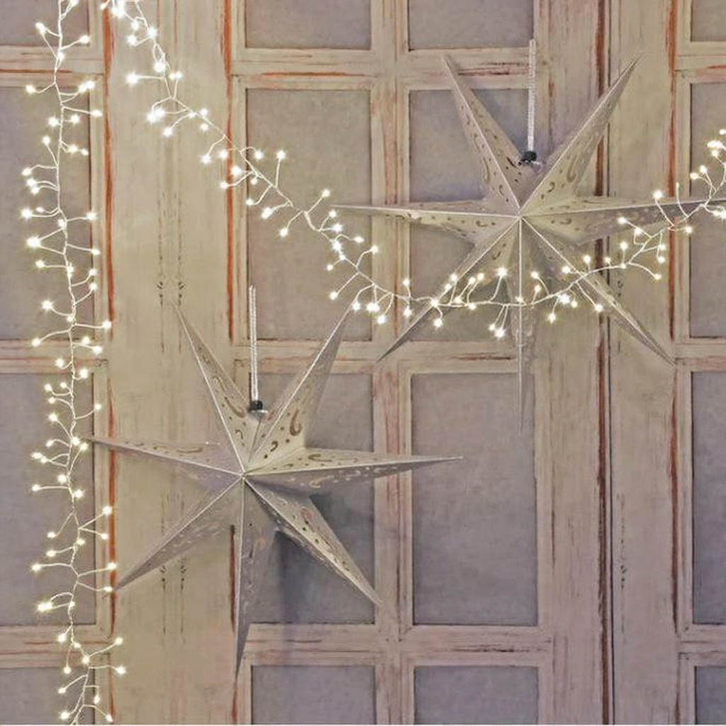 Battery Powered Copper Wire Firecracker LED String Lights - 6.56 Ft, 100 LED, Home Holiday Garden Party Decor Lighting