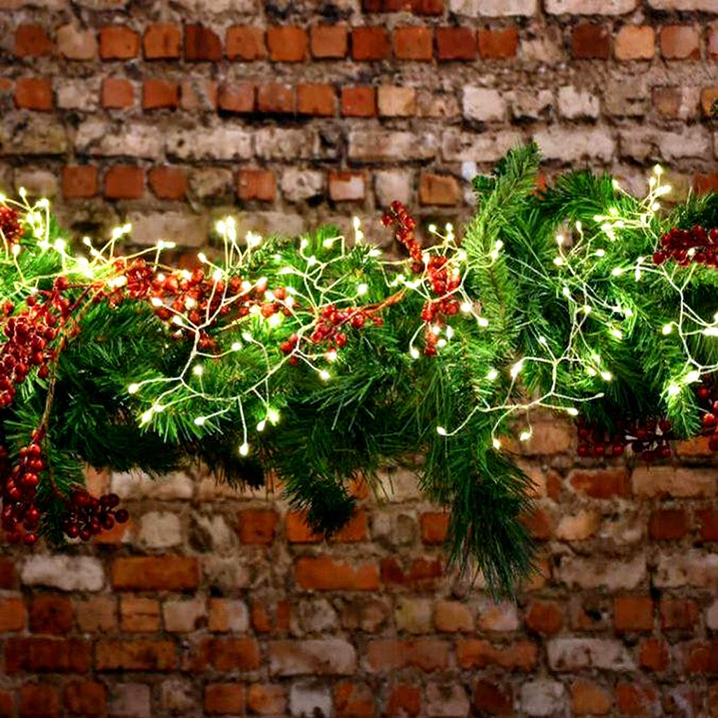 Battery Powered Copper Wire Firecracker LED String Lights - 6.56 Ft, 100 LED, Home Holiday Garden Party Decor Lighting