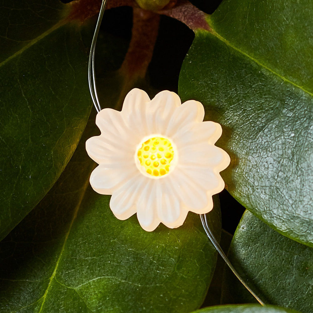 9.84ft 30 LED White Daisy Flower Fairy String Lights-View 4-Next Deal Shop