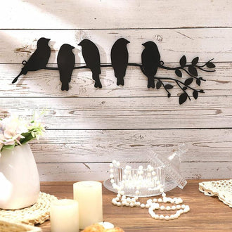 Birds on the Branch Metal Wall Decor
