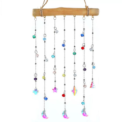 Crystal Star Moon Prism Bead Hanging Suncatcher-View 4-Next Deal Shop