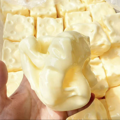 Cheese Squishy Stress Relief Toy - Novelty Sensory Gift
