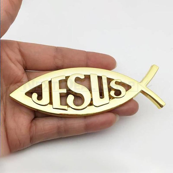 Christian Cross Fish Auto Emblem – nextdealshop.com