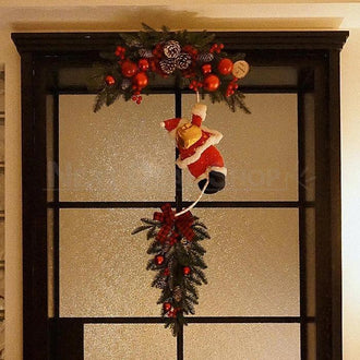 Christmas Climbing Santa Claus Hanging Ornament