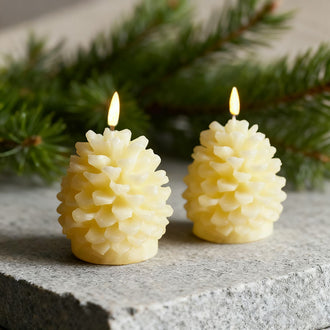 Christmas Pinecone LED Candle Light