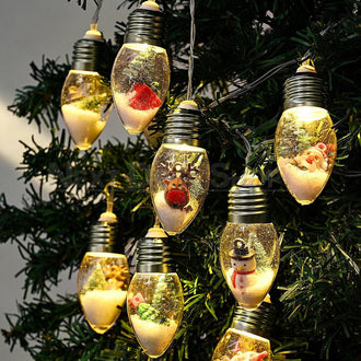 Christmas Snow Globe String Lights