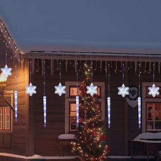 Christmas Snowflake & Icicle String Lights
