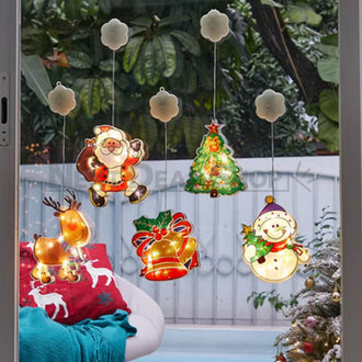 Christmas Window Light with Suction Cup