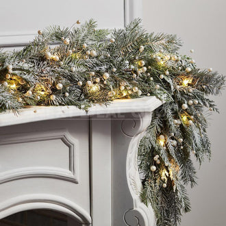 Copper Wire Pearl Beads String Light (16.4 ft, 50 LEDS)