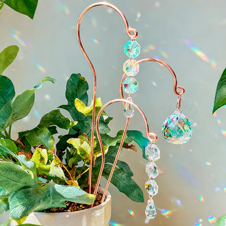 Crystal Suncatcher Plant Stake