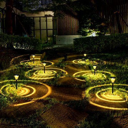 Dual Mode Solar Powered Decorative Path Light - 2 Pack, Weatherproof Yard Lawn Garden Pathway Outdoor Landscape Walkway Decor Lighting