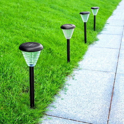Dual Mode Solar Powered Decorative Path Light - 2 Pack, Weatherproof Yard Lawn Garden Pathway Outdoor Landscape Walkway Decor Lighting