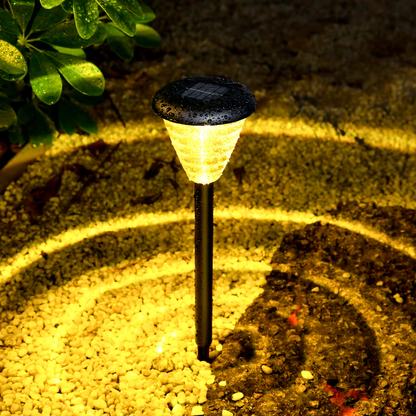 Dual Mode Solar Powered Decorative Path Light - 2 Pack, Weatherproof Yard Lawn Garden Pathway Outdoor Landscape Walkway Decor Lighting