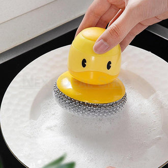 Duck Dish Scrubber with Soap Dispenser
