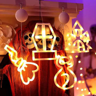 Festive Halloween LED Window Light