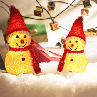 Festive Led Light Up Snowman