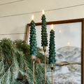 Flameless Christmas Tree Candle Light with Remote - 2 Pcs, Home Table Mantel Xmas Holiday Indoor Party Festive Decor Lighting