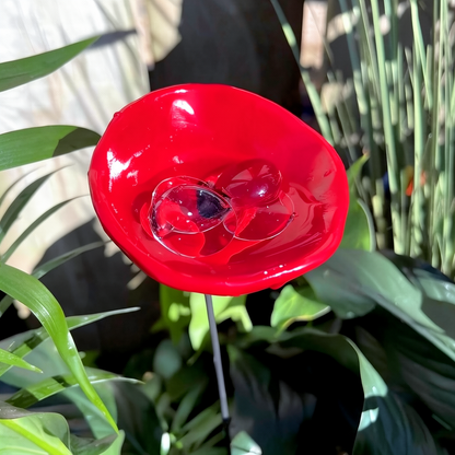 Flower Shaped Bee Drinking Station - Garden Backyard Wild Bee Water Feeder Wildlife Pollinator Habitat Decor