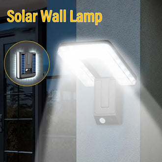 Foldable Solar Powered Motion Sensor Wall Light