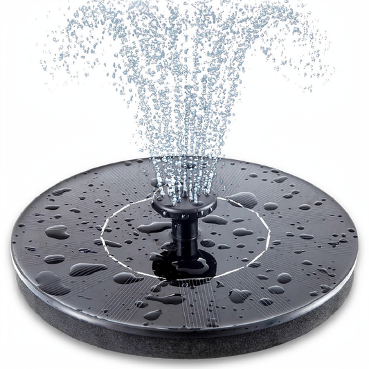 Free Standing Floating Solar Powered Water Fountain Pump for Bird Bath - Yard Garden Pond Outdoor Backyard Landscape Water Decor