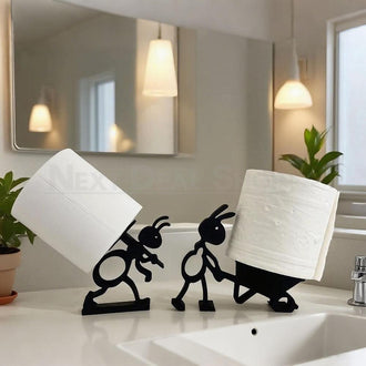 Set of 2 Funny Ant Toilet Roll Holder