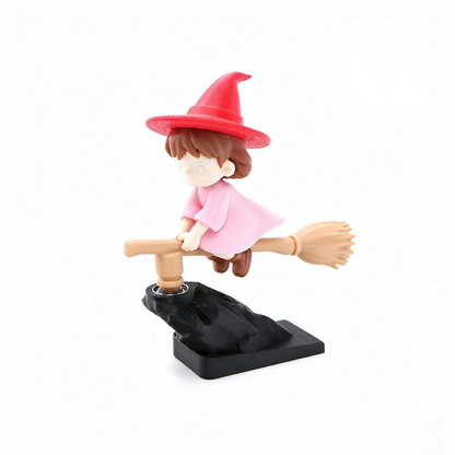 Funny Flying Witch Car Dashboard Ornament  -  Car Interior Decor