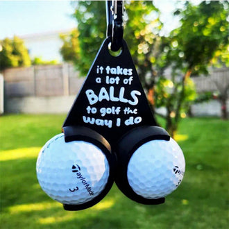 Funny Golf Ball Holder - Novelty Golf Accessory Decor
