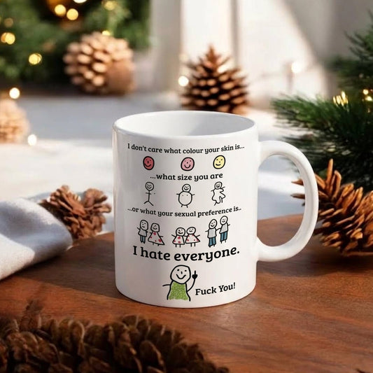 Funny Humorous Ceramic Coffee Mug ‑ Home Office Daily Drinkware Gag Gift