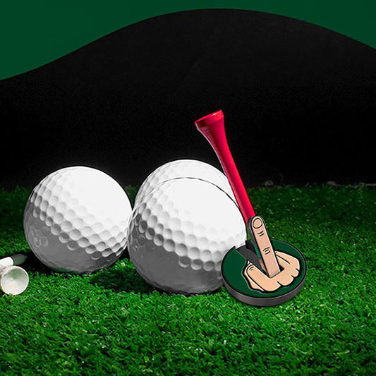 Funny Middle Finger Golf Ball Marker with Magnetic Hat Clip‑Golf Accessory - Sports Gift for Golfer