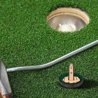 Funny Middle Finger Golf Ball Marker with Magnetic Hat Clip