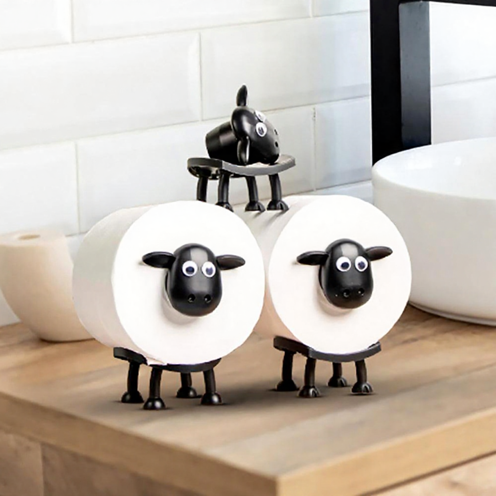 Funny Novelty Sheep Toilet Roll Holder - Bathroom Household Decor