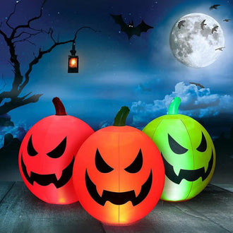 Giant 23.6 inch Halloween Inflatable LED Pumpkin Decoration