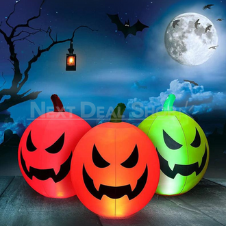 Giant 23.6 inch Halloween Inflatable LED Pumpkin Decoration