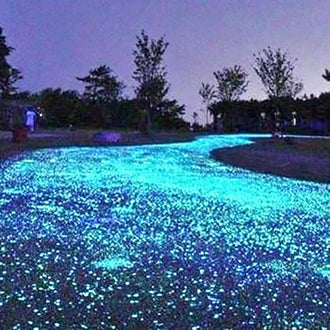 Glow-in-the-Dark Ambient LED Garden Pebbles - Luminous Pathway & Flower Bed Decor