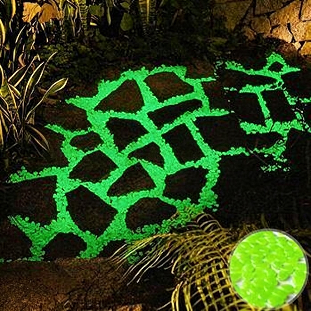 Glow-in-the-Dark Ambient LED Garden Pebbles - Luminous Pathway & Flower Bed Decor