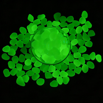 Glow-in-the-Dark Ambient LED Garden Pebbles - Luminous Pathway & Flower Bed Decor