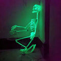 Glow in the Dark Skeleton Decor ‑ 2 Pack, Home Yard Porch Halloween Party Festival Decor Ornament