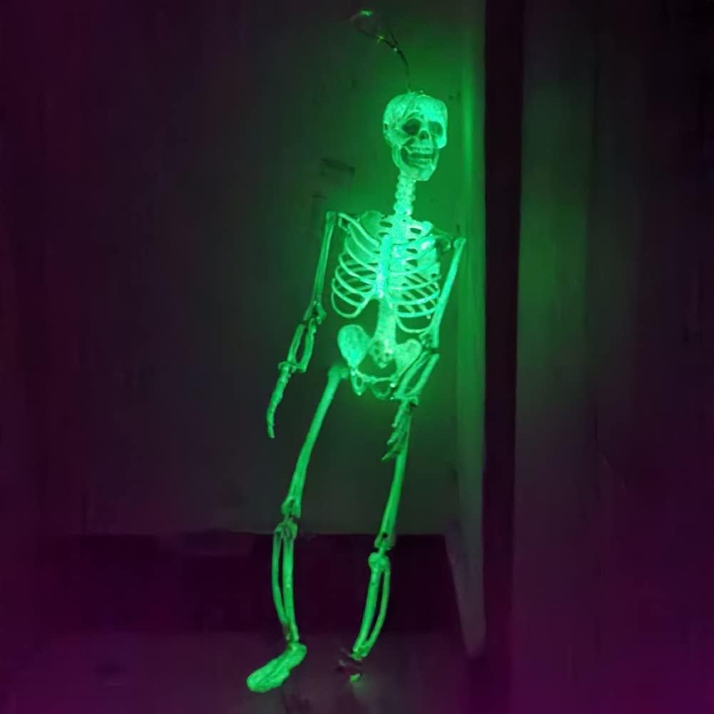 2 Pack Glow in the Dark Skeleton Decor-Next Deal Shop-7.8 inch 3D Skeleton-Next Deal Shop