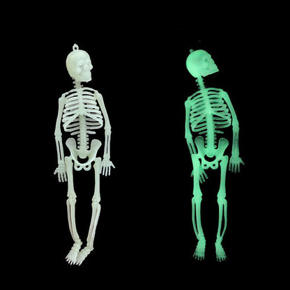 Glow in the Dark Skeleton Decor ‑ 2 Pack, Home Yard Porch Halloween Party Festival Decor Ornament